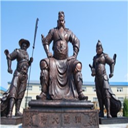 銅關公雕塑擺件批發(fā)